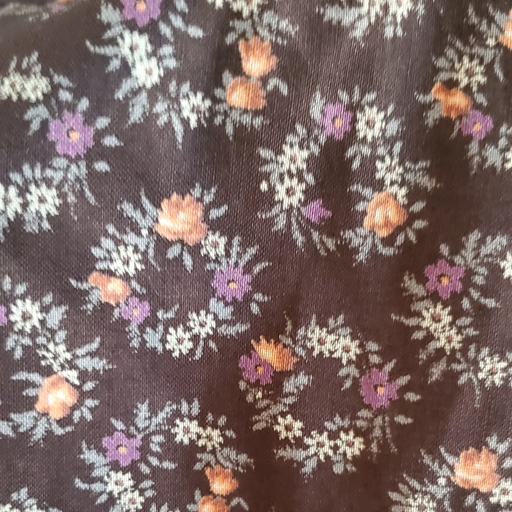 Vintage Pattern Structured Button Down Blouse - image 8